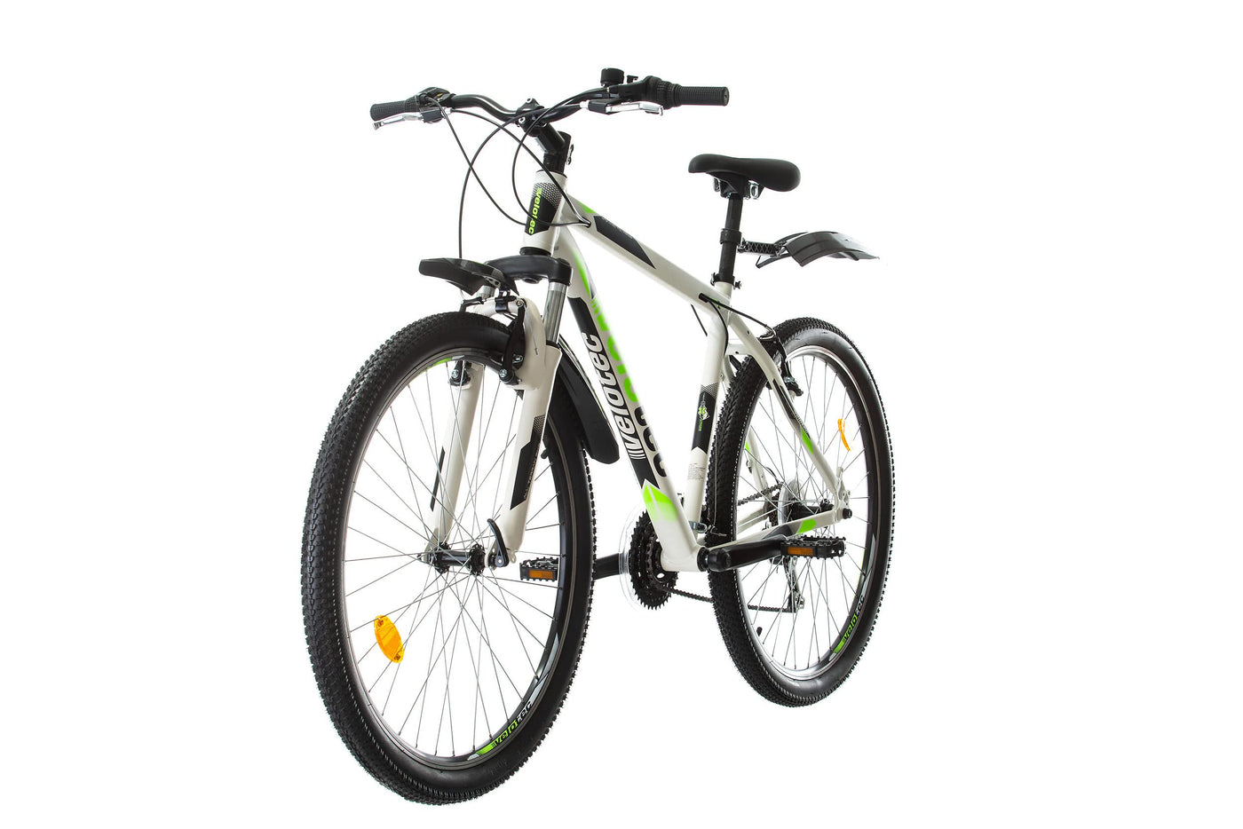 Multibrand Probike PRO 27.5 Zoll Fahrrad Mountainbike 21 Gang, Herren, Damen, Jungen geeignet ab 170-185 cm (Weiß Grün)