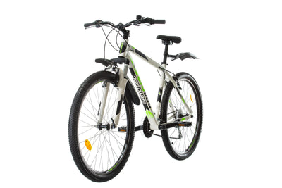 Multibrand Probike PRO 27.5 Zoll Fahrrad Mountainbike 21 Gang, Herren, Damen, Jungen geeignet ab 170-185 cm (Weiß Grün)