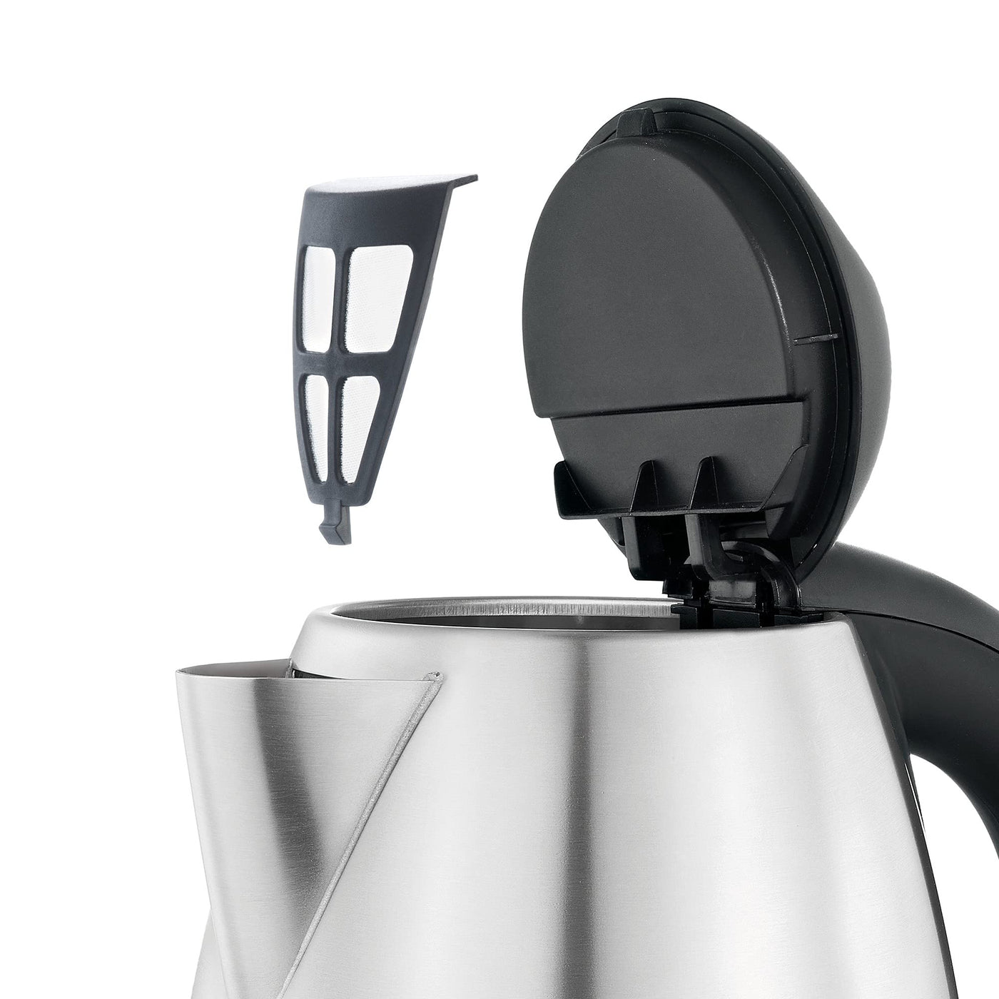 WMF Bueno Wasserkocher Edelstahl 1,7l, elektrischer Wasserkocher mit Kalkfilter, 2400 W, beleuchtete Wasserstandsanzeige, edelstahl matt
