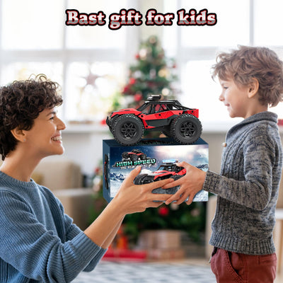 FUIOCOCP Ferngesteuertes Auto Monster Truck, RC Offroad All Terrain Geburtstag Geschenk Kinder Junge 6 7 8 9 10 11 12 Jahre Geländewagen Rennauto mit 2,4 GHz Fernbedienung Remote Car Spielzeug