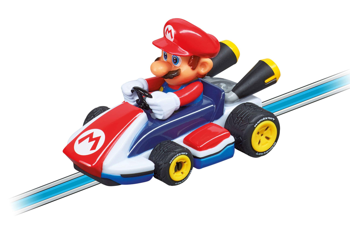Carrera 20063028 FIRST Nintendo Mario Kart Rennstrecken-Set I 2,9m elektrische Rennbahn mit Streckenteilen und Handregler im Maßstab 1:50 I für bis zu 2 Spieler I für Kinder ab 3 Jahren & Erwachsene