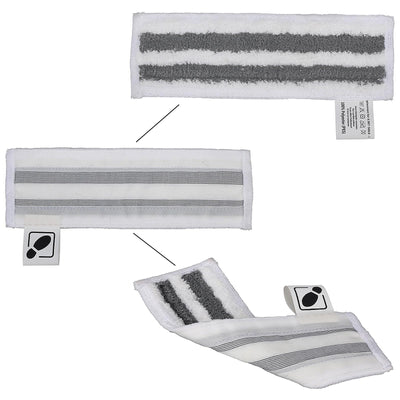 8 Stück Zubehör für Kär-cher Dampfreiniger Easyfix SC2 SC3 SC4 SC5 SV7, Mikrofaser-Tuchset für Kär-cher SC1 SC2 SC3 SC4 SC5 SV7 (4 Bodentücher + 2 Stoffbezug + 2 Schleiflappen)