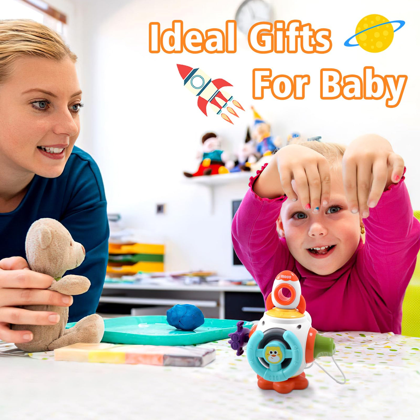 Montessori 6-in-1 busy sensorisches Aktivitätswürfelspielzeug für Babys im Alter von 1 bis 3 Jahren-lustiges lehrreiches und tragbares Spielzeug für Zuhause und Reisen Frühes Spielzeug für Kleinkinder