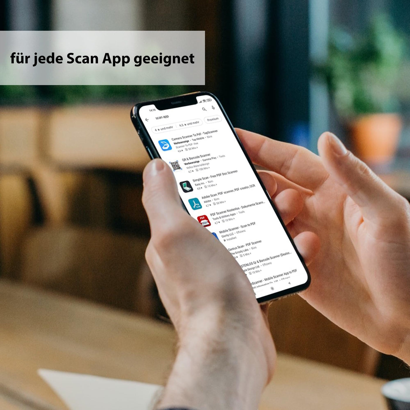 SCANLIO Pro Scanbox, Faltbare Handy Scanner Halterung, Smartphone Scanhilfe Dokumentenscanner und mobiler Scanstand (2X)