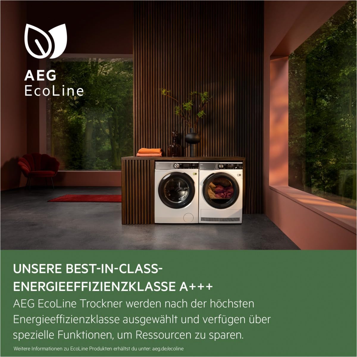 AEG TR8T70680 Wärmepumpentrockner / Serie 8000 mit AbsoluteCare® / Testsieger der Stiftung Warentest / 8,0 kg / A+++ / energiesparend / Mengenautomatik / Knitterschutz / Kindersicherung / Schontrommel