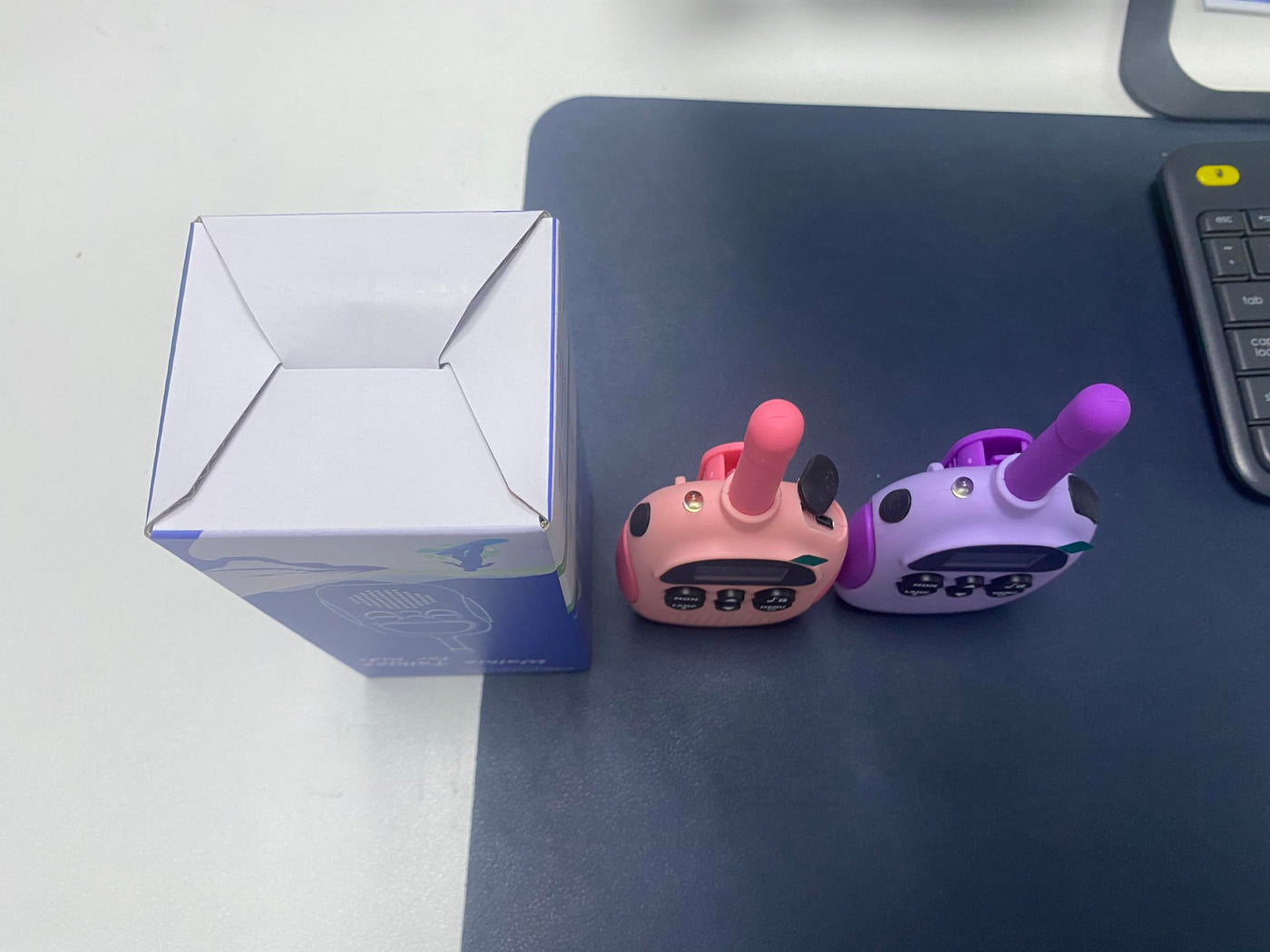 Walkie Talkie Kinder,HPROMOT 2 Pack Aufladbar Walkie Talkies, 16-Kanal Kinder Spielzeug für Jungen Mädchen, Abenteuer im Freien Outdoor Camping Wandern