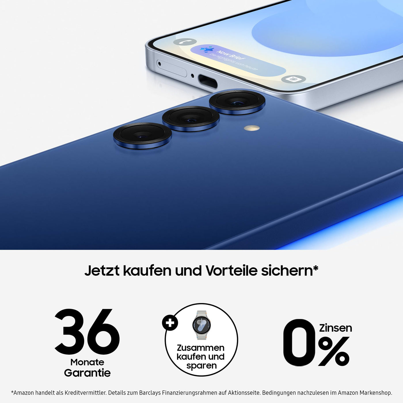 Samsung Galaxy S25+ AI Smartphone mit Galaxy AI, Ohne Vertrag, AI Handy mit Android, 12 GB RAM, 256 GB Speicher, 50-MP-Kamera, Silver Shadow, 3 Jahre Herstellergarantie [Exklusiv auf Amazon]