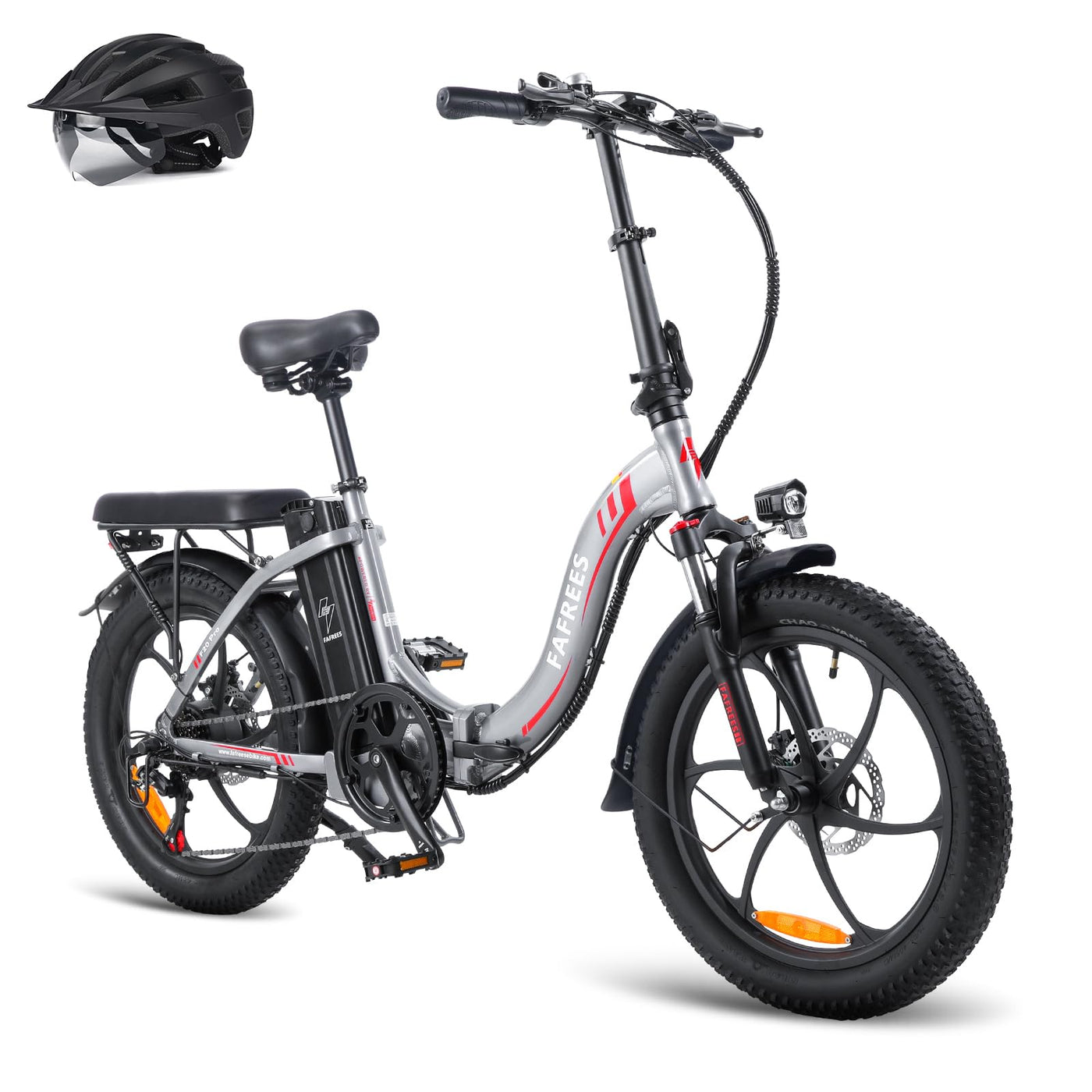 Fafrees F20 Fatbike Herren E-Bike Klapprad 20 Zoll mit 36V 16AH Akku für Pendeln, [ Offiziell ] E Bike Damen Klappbar 250W, 25km/h Ebike Mountainbike 150kg, StVO. Bremslicht