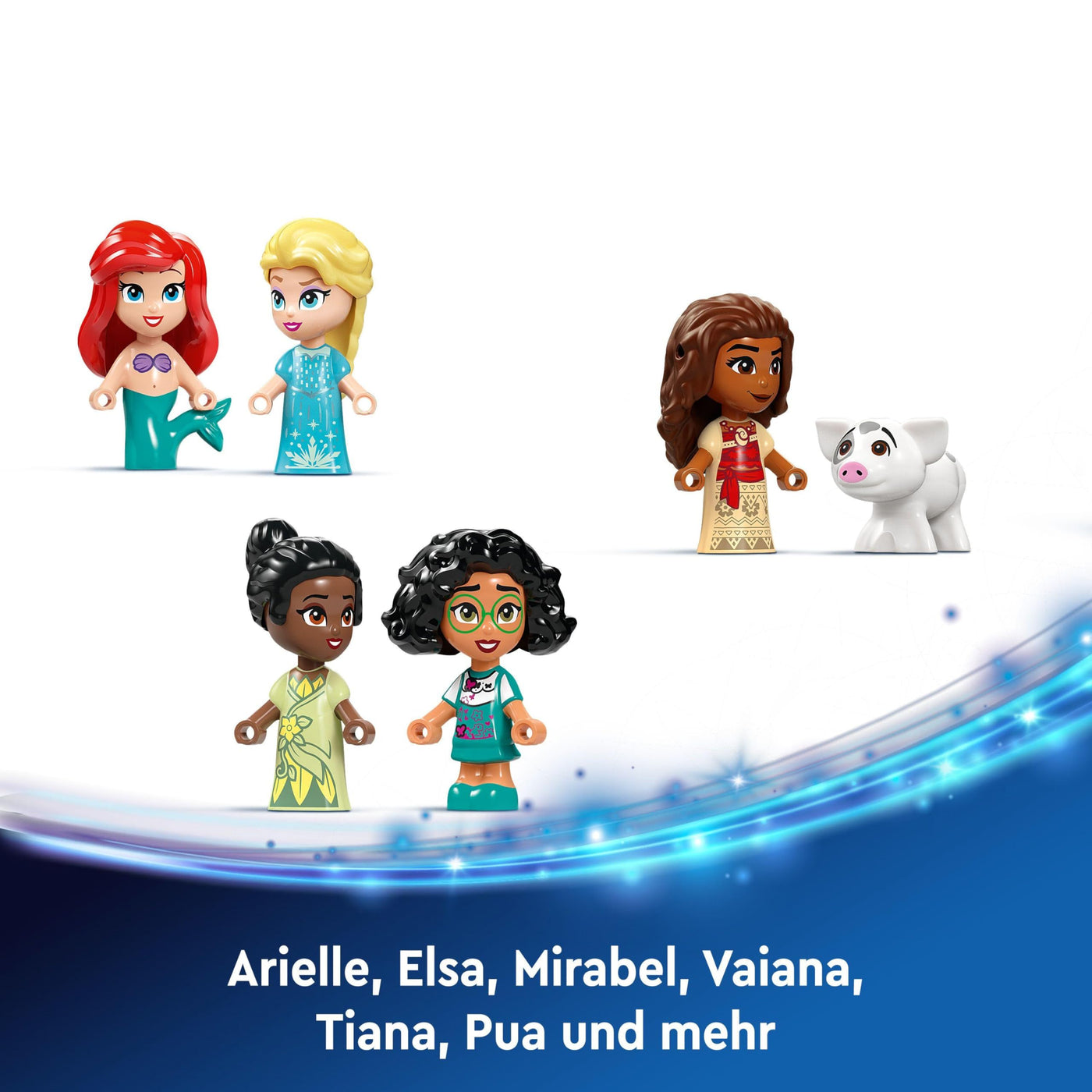 LEGO │ Disney Princess Adventskalender 2024, Bauspielzeug mit 5 Mikro-Spielfiguren, Adventsbauset für Kinder, fantasievolle Geschenkidee für Mädchen & Jungen ab 5 Jahren, Geschenk zu Weihnachten 43253