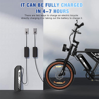 RCB 20'' E Bike, Elektrisches Mountainbike für Erwachsene, Pendel-Elektrofahrrad mit Abnehmbarem 48-V-15-Ah-Akku, Reichweite 35-90 km