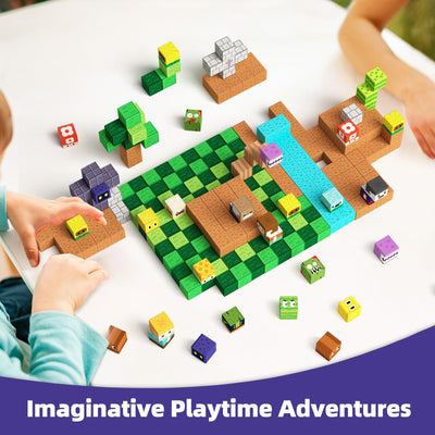 GobiDex Magnetische Bausteine 2.5 cm 100 Stück - Zomblock Magnetbausteine für Kinder, Magnetblöcke Spielzeug & Knobelspiele, Kreatives Geschenk für Jungen und Mädchen ab 3 Jahren, 2025 Neu