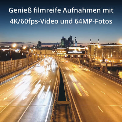 DJI Pocket 2 Creator Combo - 3-Achsen-Hand-Gimbal-Stabilisator mit 4K-Kamera, Vlog, Ultra-HD-Video, hochauflösendes 64-MP-Pixel-Foto, 1/1,7-Zoll-CMOS, HDR, Rauschunterdrückung, Zeitraffer, Zeitlupe