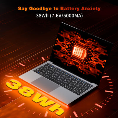 Moacreto 15,6 Zoll Laptop, Core i5-8210Y Prozessor 24GB RAM 512GB SSD Notebook, FHD 1920x1200 Display Laptops mit Typ-C, USB3.0, HDMI, BT5.0, Wi-Fi5 Laptop Computer