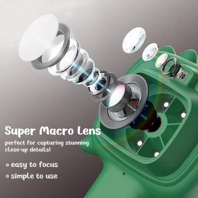 Mikroskop für Kinder, Thinkaroo 2-in-1-Funktion Tragbares Taschenmikroskop und Kamera, 2,4" IPS-Bildschirm USB Microscope, Mini-Mikroskop Draussen ab 3-12 Jahren Jungen und Mädchen