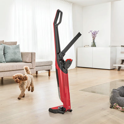 BOSCH BBH3ZOO28 Flexxo Zoo'o 2in1 Akku- und Multifunktions-Besensauger - 2 Geschwindigkeiten - 28 V - 55 Min. Laufzeit - Rot