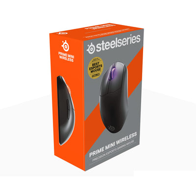 SteelSeries Prime Mini Wireless - Esports Leistung Kabellose Gaming-Maus - 100 Stunden Akkulaufzeit - Magnetisch-optische Schalter -  Mini-Formfaktor