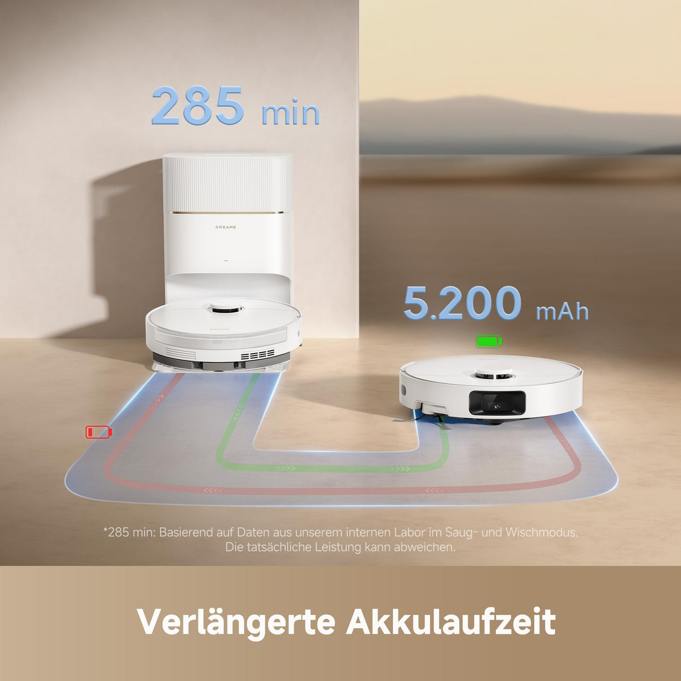 dreame D20 Pro Plus Saugroboter, 13.000 Pa Saugkraft, DuoBrush für Tierhaare, Eckenrein, Selbstentl, Hindernisverm. m. LDS-Navigation & Laser, saugt und wischt, Hartböden & Teppiche, 5.200 mAh Akku