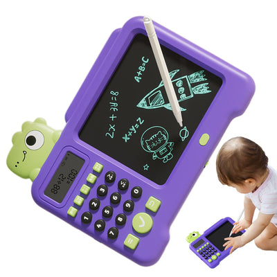 Lernspielzeug zum Zeichnen, LCD-Schreibtablett - LCD-Zeichen- und Schreibtablett 2-in-1-Elektrospielzeug,Löschbarer Zeichenblock National Learning Doodle Board Lernspielzeug für Kleinkinder