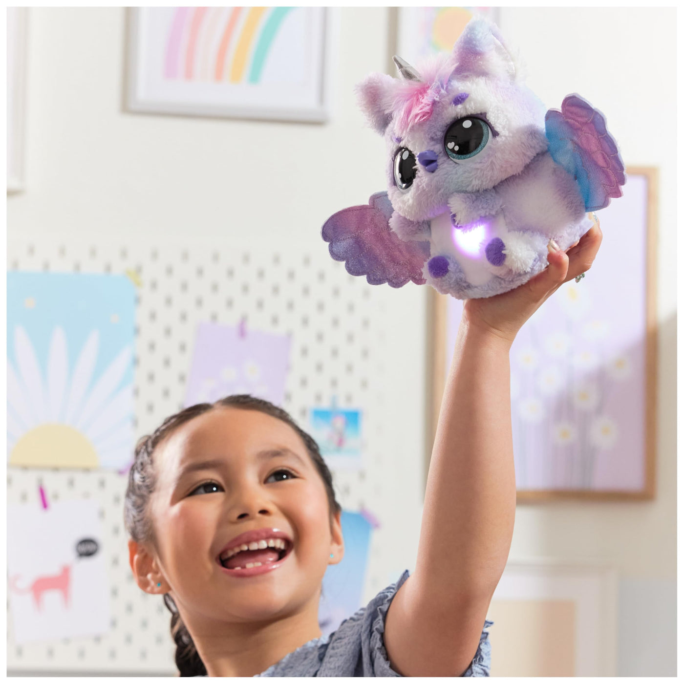 Hatchimals Alive Mystery Ei Pufficorn - magisches selbstschlüpfendes Ei ca. 25 cm groß mit interaktivem Überraschungs-Plüschtier, für Kinder ab 5 Jahren