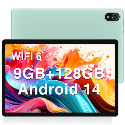 DOOGEE U10 2025 Neueste Tablet 10 Zoll Android 14 Tablet 128GB ROM (1TB TF) 9GB RAM, WIFI6, Widevine L1, BT 5.0, 1280 * 800 IPS HD, OTG, Type C, 5060mAh, 5MP+8MP