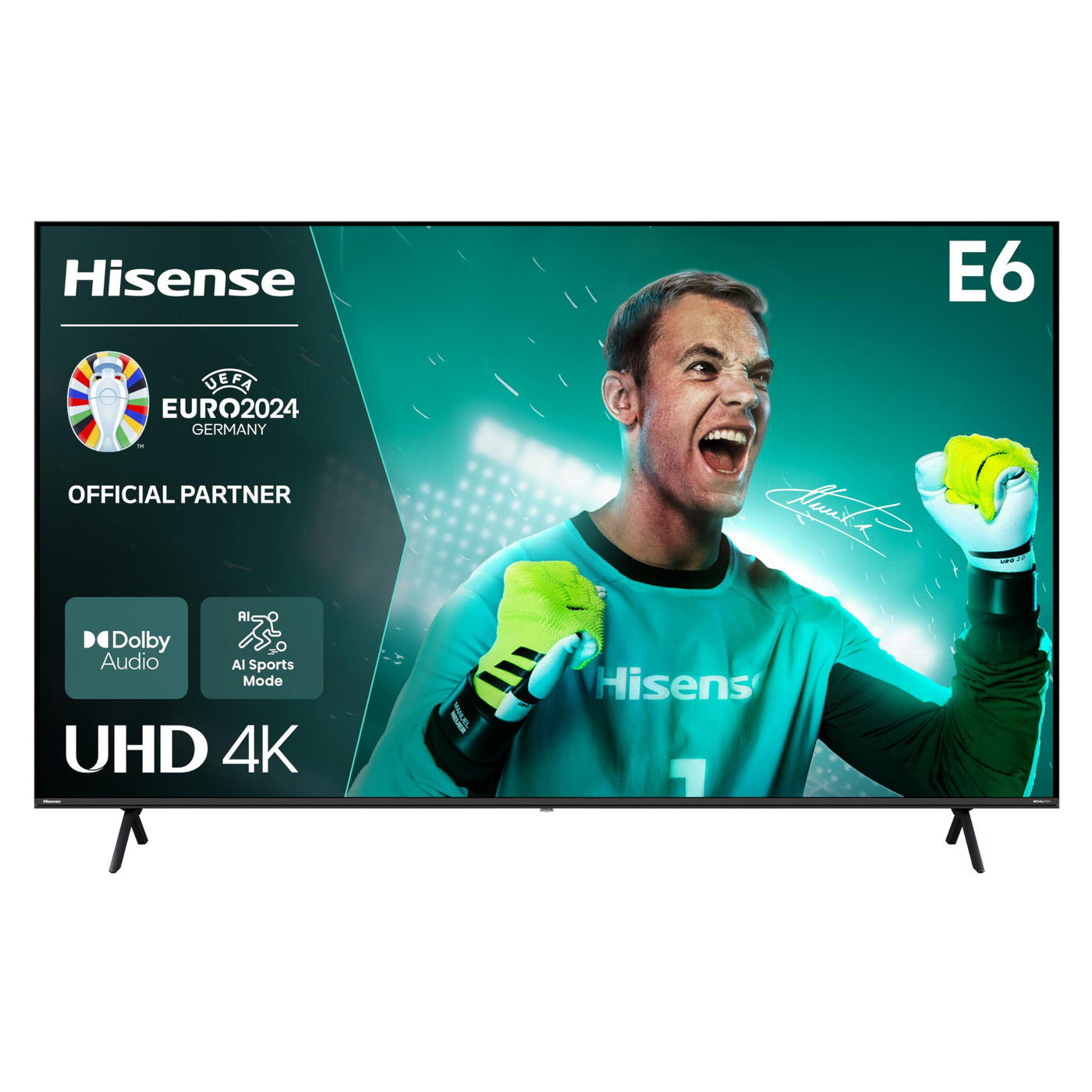 Hisense 85E6NT 214,78cm (85 Zoll) Fernseher, 4K UHD Smart TV, Precision Colour, HDR, Dolby Vision, 60Hz, Triple Tuner DVB-C/S/S2/T/T2, WiFi, HDMI 2.1, Bluetooth, Alexa Built-in, Schwarz, [2024]