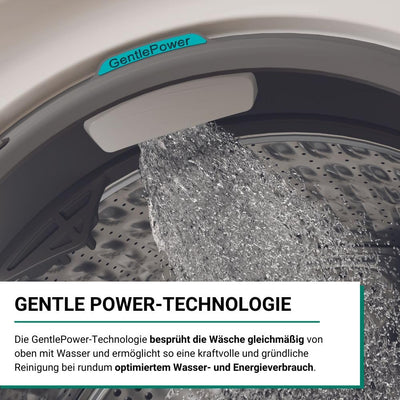 Bauknecht B7 99 SILENCE DE Waschmaschine/Gentle-Power/A-30%/ SteamHygiene/SteamRefresh/SteamFinish/Volle Ladung 45Min./ Besonders leise Waschmaschine/Direct Drive-Motor/Vollwasserschutz