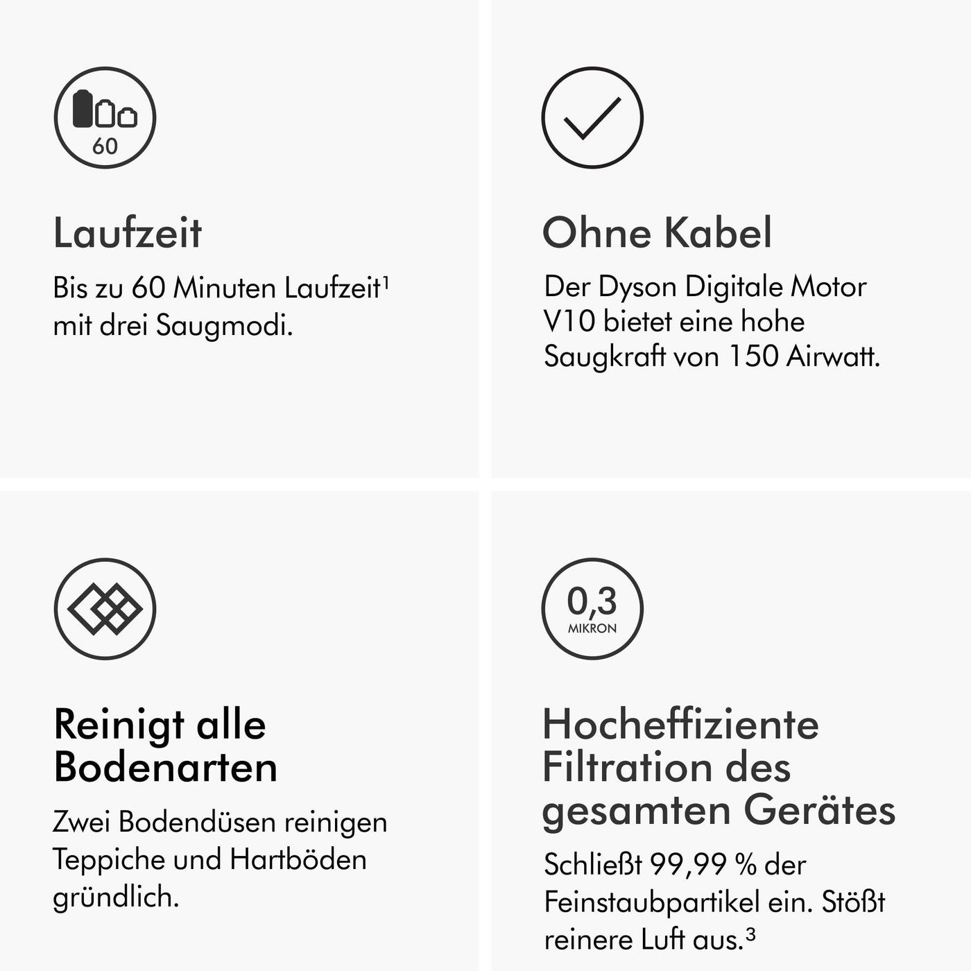 Dyson Cyclone V10 Absolute kabelloser Staubsauger (Nickel/Kupfer)