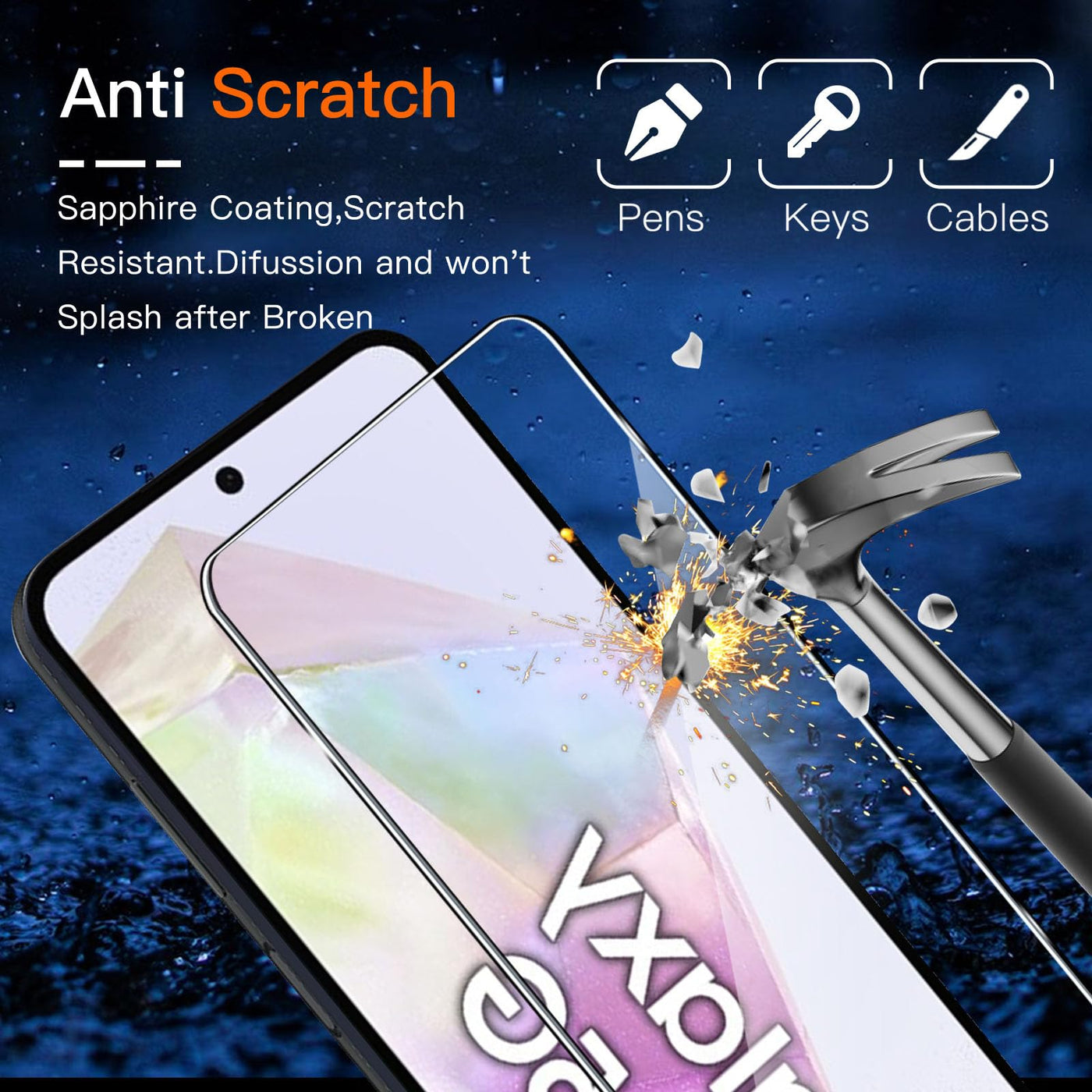 Wayneer Schutzfolie für Samsung Galaxy A35 5G für Panzerglas mit Rahmen Positionierhilfe, 3 Stück Panzer Schutz Glas & 3 Stück Kameraschutz, Anti-Kratzen Folie 9H Härte HD Panzerfolie
