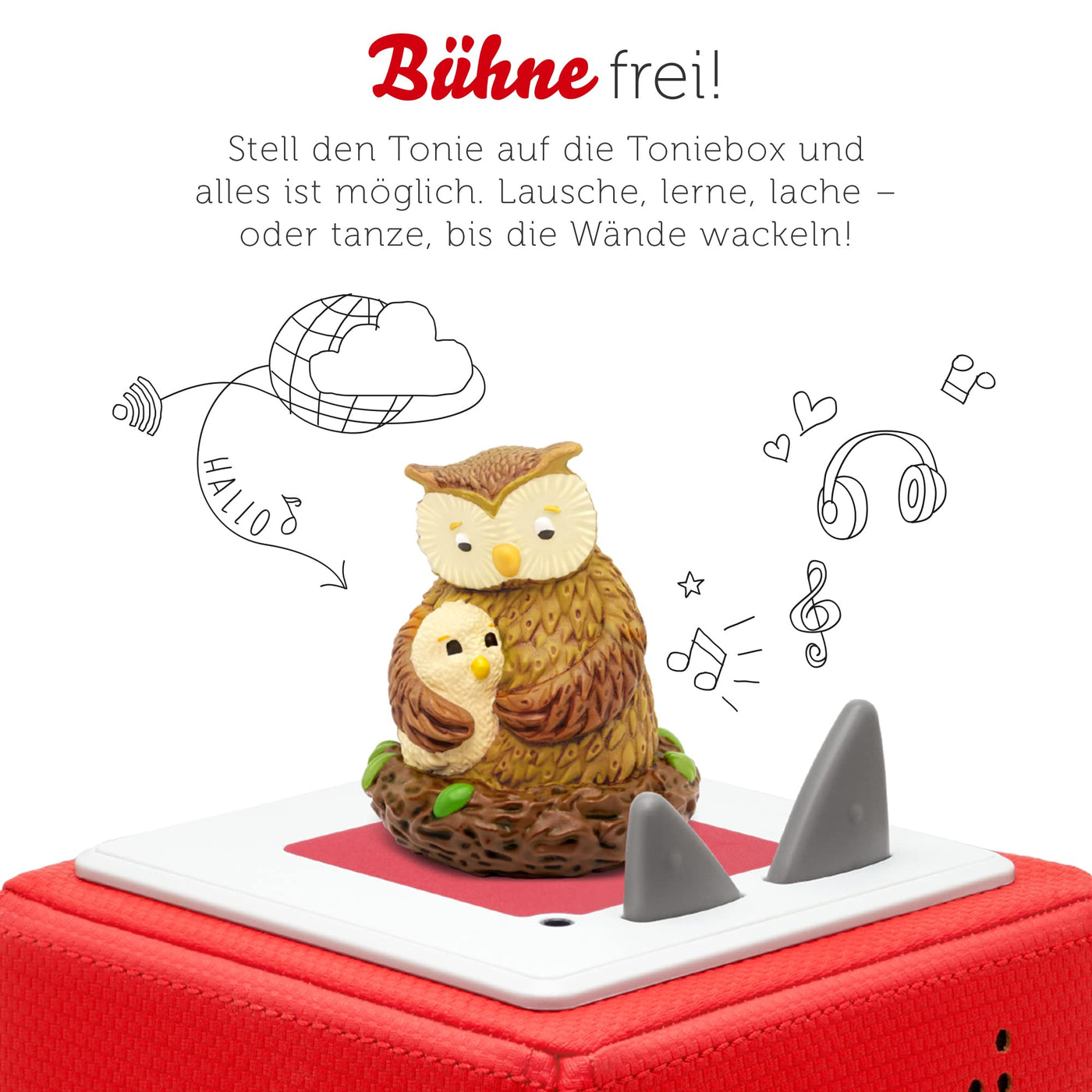 tonies Hörfigur für Toniebox, Wie kleine Tiere schlafen gehen und andere Geschichten, Hörspiel mit Liedern für Kinder ab 3 Jahren, Spielzeit ca. 50 Minuten