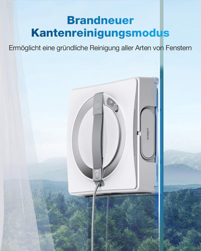 ECOVACS WINBOT W2 Omni Fensterputzroboter mit 6-in-1 Multifunktionsstation, integrierter 4500mAh Akku, Kantenreinigungsmodus, Weitwinkel-Sprühzerstäubungstechnologie, White