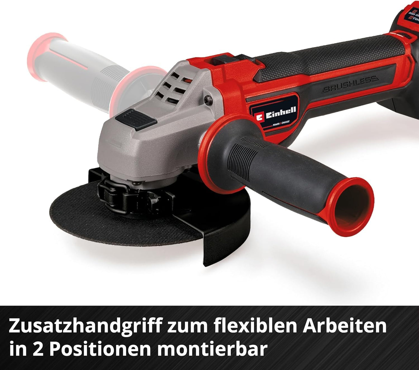 Einhell Professional Akku-Winkelschleifer TP-AG 18/125 CE Q Li Power X-Change (18 V, 900 W, Ø 125 mm, 33 mm Schnitttiefe, Brushless, Konstantelektronik, ohne Trennscheibe, ohne Akku)