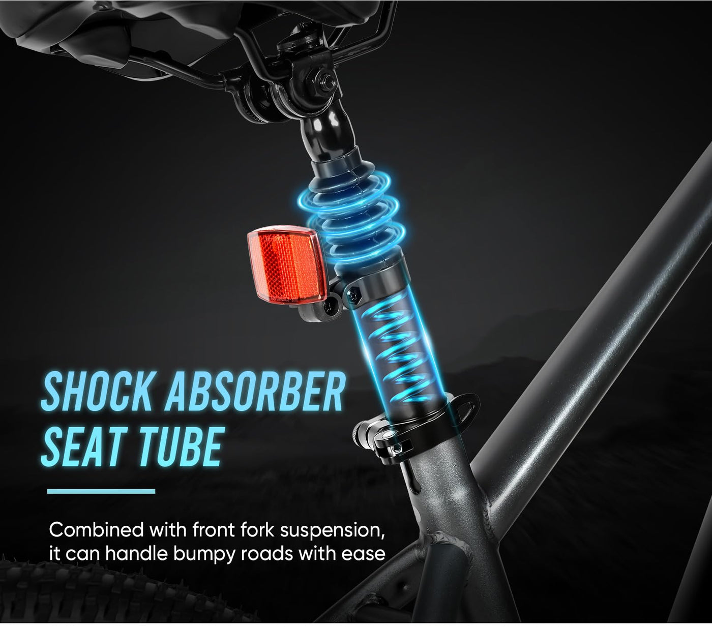 SAMEBIKE 27.5" E-Bike, Elektrofahrrad E-Bike Herren Damen mit 540Wh Akku, Bis zu 100KM, 250W Motor, E-Fahrrad mit 7-Gang-Getriebe, Pedelec Citybike EBike für Trekking RSA01 Men