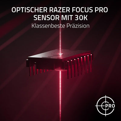 Razer Cobra Pro - Individuell anpassbare kabellose Gaming-Maus Chroma RGB (10 Anpassbare Tasten, Chroma-Beleuchtung mit 11 Zonen, Optischer Focus Pro Sensor mit 30K) Schwarz