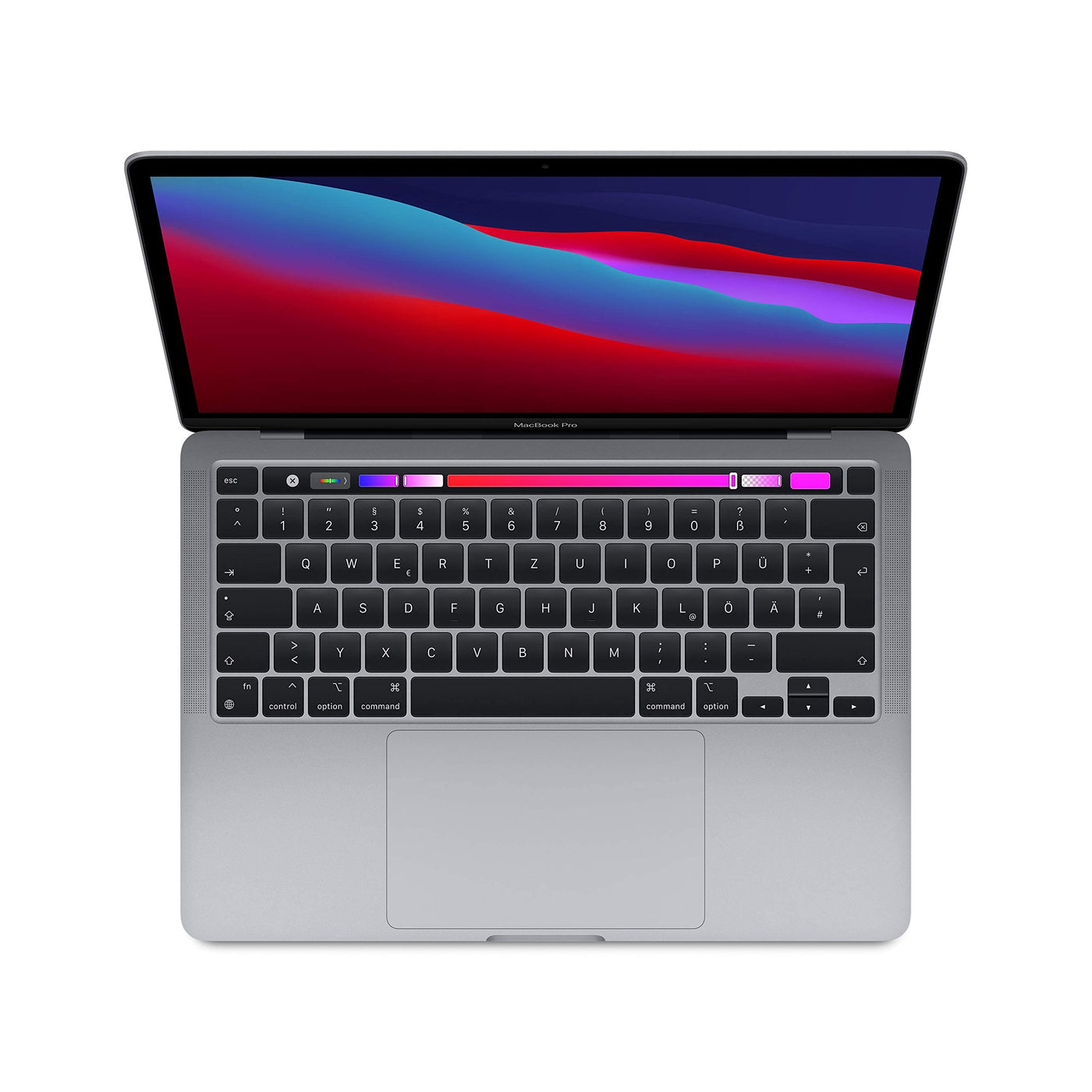 2020 Apple MacBook Pro mit Apple M1 Chip (13-zoll, 8GB RAM, 512GB SSD Kapazität) (QWERTZ German) Space Grau (Generalüberholt)