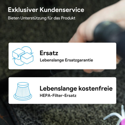 kitsky Handstaubsauger Akku Kabellos, Auto-Staubsauger, mit leistungsstarker Saugkraft, Mini-Staubsauger, für Sofas, Matratzen und Fenster, 12000PA, Handheld Cordless