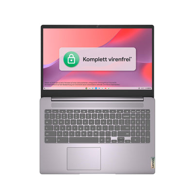 Lenovo Chromebook IdeaPad 3i | 15,6" Full HD Touch Display | Intel Celeron N4500 | 8GB RAM | 128GB SSD | Intel UHD Grafik | Chrome OS | QWERTZ | grau | 3 Monate Premium Care