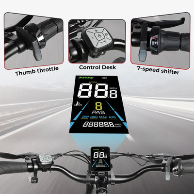 SAMEBIKE 26" E-Bike für Erwachsene, 7 Gang Elektrofahrrad mit Austauschbarem 36V 15Ah Akku, 25 km/h und 80–120km Reichweite E-Bike für Städtische Pendler, IP56 Wasserdicht