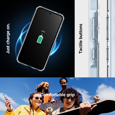 Spigen Ultra Hybrid Hülle Kompatibel mit Samsung Galaxy A35 5G -Crystal Clear