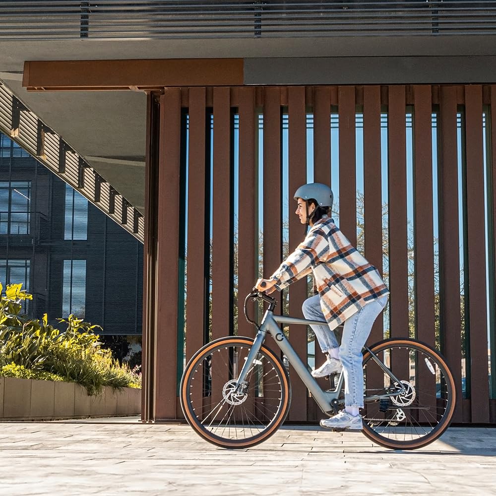 Cecotec Elektro-Stadtfahrrad Sprint Silver, 250W, 28-Zoll-Räder, 70 km Reichweite, 360 Wh Batterie, Shimano Altus 8-Gang-Schaltung und Doppel-Hydraulikbremsscheiben