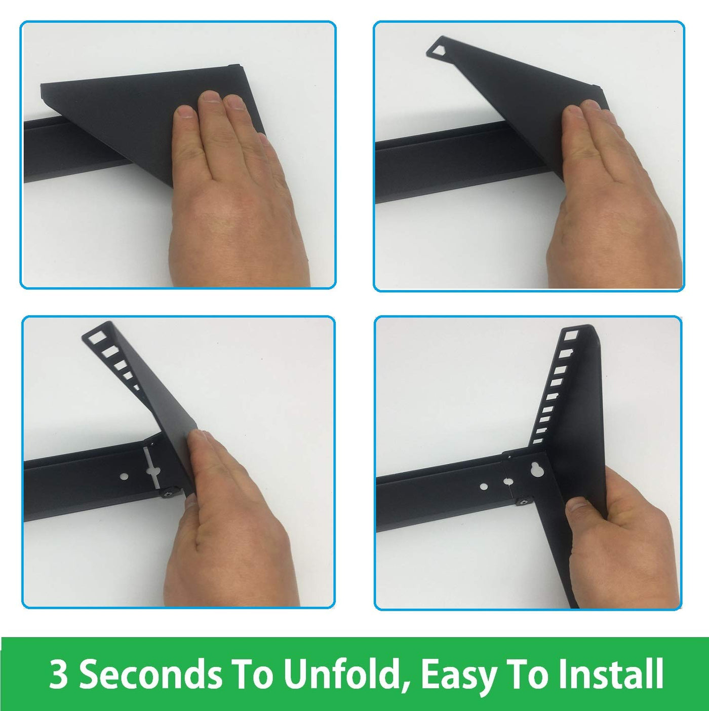 JINGCHENGMEI 3U 125 lb Gewicht Kapazität Heavy Duty 19 Zoll Stahl Vertikale Patch Panel Montagehalterung für Netzwerkgeräte