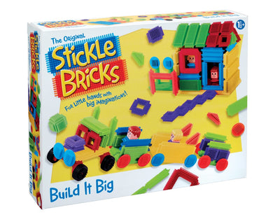 Stickle Bricks großer Baukasten, 84 Teile – Stimulieren Sie Fantasie und motorische Fähigkeiten mit vielseitigem Bauset, Robustes und sicheres Konstruktionsspielzeug für Kinder ab 3 Jahren