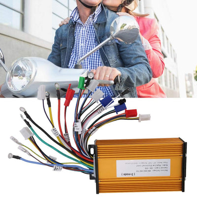 Dioche E-Bike Brushless Speed Motor Controller 12 Tube Three-Mode Sinusoid für Elektroroller 48V 60V 64V 72V 1000W-1500W Fahrrad Brushless Controller Kit