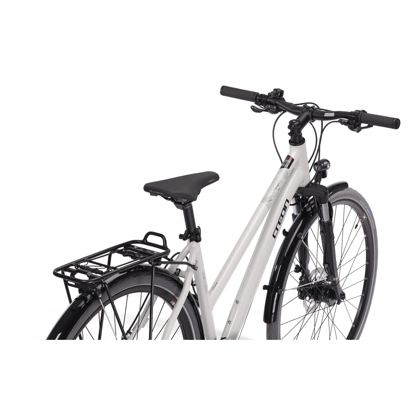 Airtracks 28 Zoll Damen Trekking Fahrrad Creon Area DB Trekkingrad 24 x Gang Shimano Shimano ALIVIO RD-T4000 SGSL Grau - Rahmenhöhen 44cm 48cm 52cm - Modelljahr 2025 (48cm (Körpergröße 165-175cm))