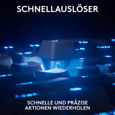 Logitech G PRO X TKL Rapid Tenkeyless kabelgebundene Gaming Tastatur mit magnetischen Analogschaltern, Rapid Trigger-Modus, einstellbarem Auslöser und anpassbarer RGB-Beleuchtung, QWERTZ DE - Schwarz