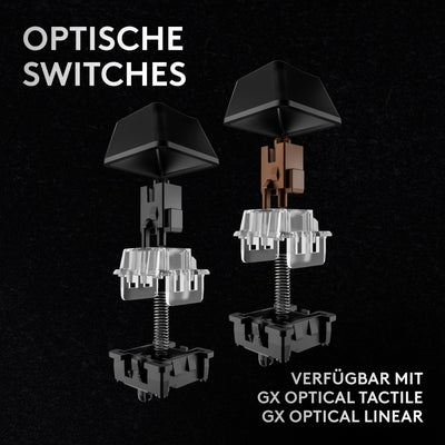 Logitech G PRO X 60 LIGHTSPEED kabellose Gaming-Tastatur, ultra-kompakte mechanische 60%-TKL-Tastatur, LIGHTSYNC RGB, Doubleshot-PBT-Tastenkappen, optische taktile, Windows PC, QWERTZ DE - Schwarz