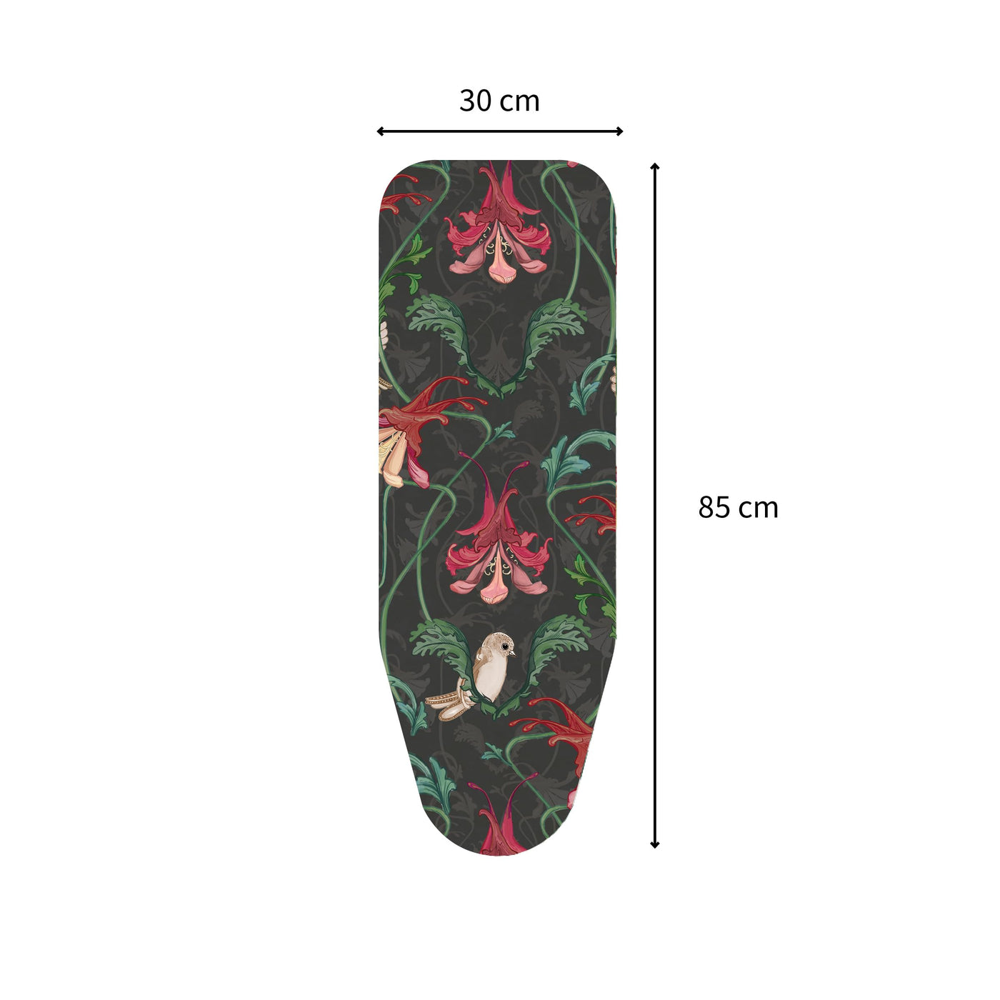 Rörets DampfBügelbrett Tempo Black - Patentiertes Bügelbrett für alle, die wenig Platz und Zeit haben! - L85xB30xH90 cm - Design und Qualität von Schwedens stärkster Bügelbrettmarke