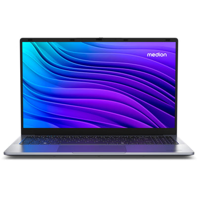 MEDION E15223 39,6 cm (15,6 Zoll) Full HD Laptop (Intel N100, 128GB PCIe SSD, Intel UHD, 4GB DDR5 RAM, WLAN, Win 11 Home S-Modus)