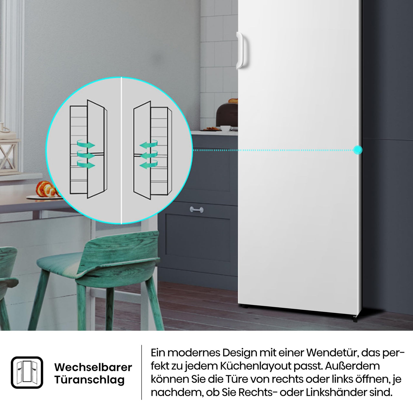Hisense FV245N4AW2 Gefrierschrank/ TotalNoFrost/ SuperFreeze/ Türalarm/ BigBox/ 169,1 cm/ Gefrierteil 194 l/ 41 dB/ 219 kWh/ Jahr/ Inox-Look, Weiß