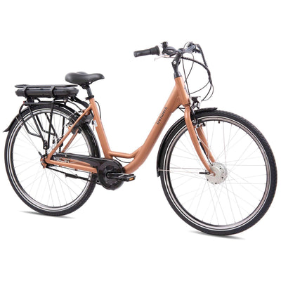 TRETWERK 28 Zoll E-Bike Cloud Mars Metal - E-Citybike Damen Fahrrad mit 7 Gang Nabenschaltung - Elektrofahrrad mit Frontmotor 250W, 36V