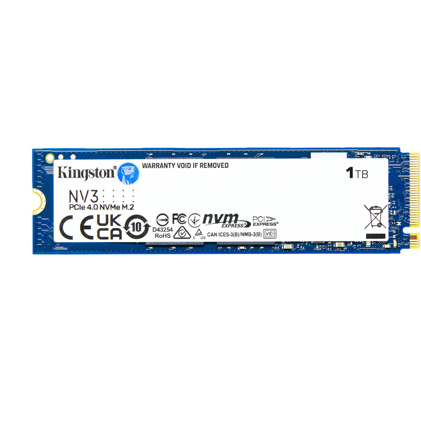 Kingston NV3 NVMe PCIe 4.0 Interne SSD 1TB M.2 2280-SNV3S/1000G